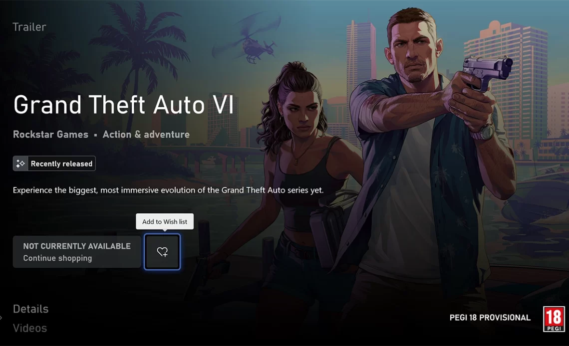 Rock Geek: GTA 6 aparece na Xbox Store, porém... 1 IBAGEM GTA 6 XBOX STORE