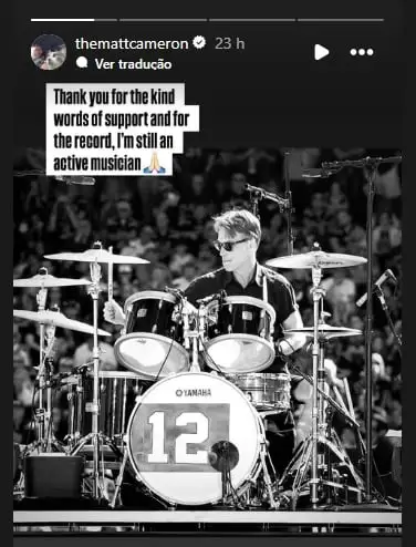 Matt Cameron se pronuncia após se desligar do Pearl Jam 1 post matt camerom