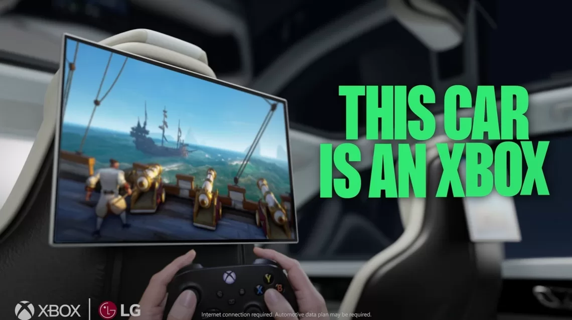 Rock Geek: Xbox e LG firmam parceria para implantar o Cloud Gaming em... carros!!! 1 IBAGEM XBOX NO CARRO