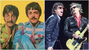 🎸 Rock x Pop: Pete Townshend explica (ou tenta explicar) por que Rolling Stones são rock e Beatles são pop 2 IBAGEM ROLLING BEATLES