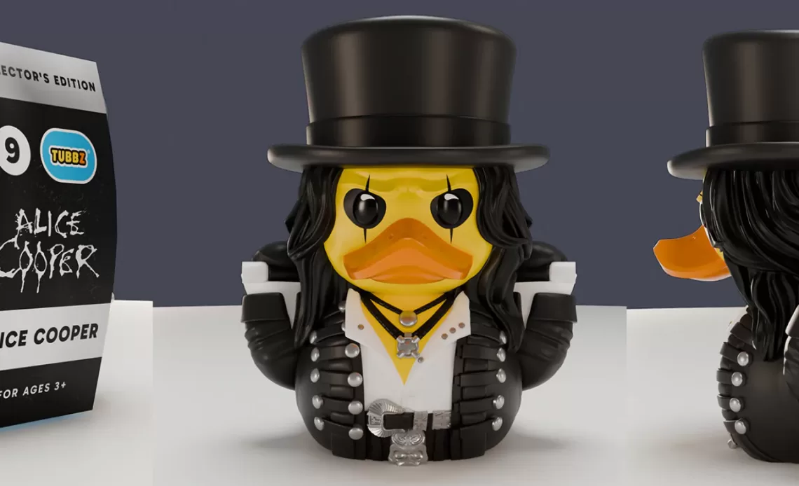 Alice Cooper vira pato colecionável em nova versão da TUBBZ 1 IBAGEM ALICE COOPER PATO