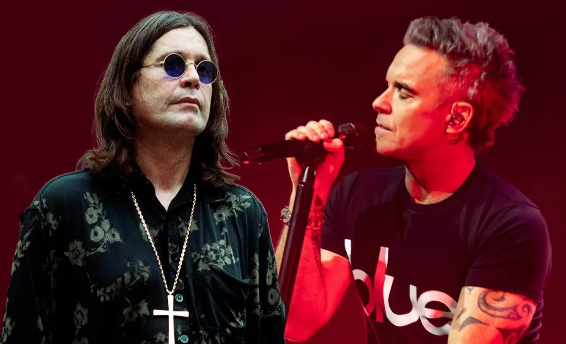 Robbie Williams assume microfone em tributo a Ozzy Osbourne no BRIT Awards 2026 1 IBAGEM ROBBIE OZZY