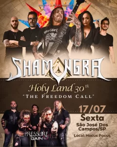 São José dos Campos recebe celebração dos 30 anos de Holy Land com ex-integrante do Angra 2 IBAGEM SHAMANGRA
